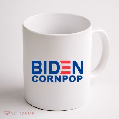 Joe Biden Corn Pop Funny Coffee Mug back