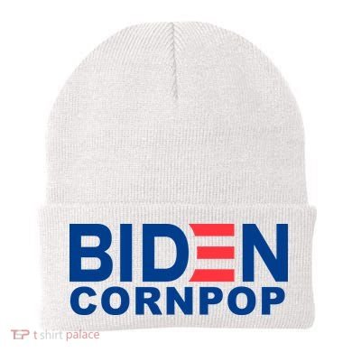 Joe Biden Corn Pop Funny Beanie