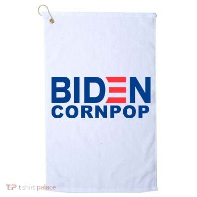 Joe Biden Corn Pop Funny Golf Towel