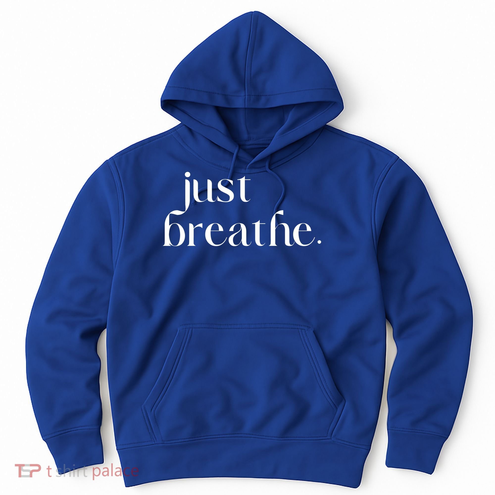 Just Breathe Cute Graphic Mindfulness Meditation Yoga Funny Gift Hoodie