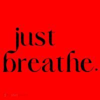 Just Breathe Cute Graphic Mindfulness Meditation Yoga Funny Gift Santa Hat thumb 1