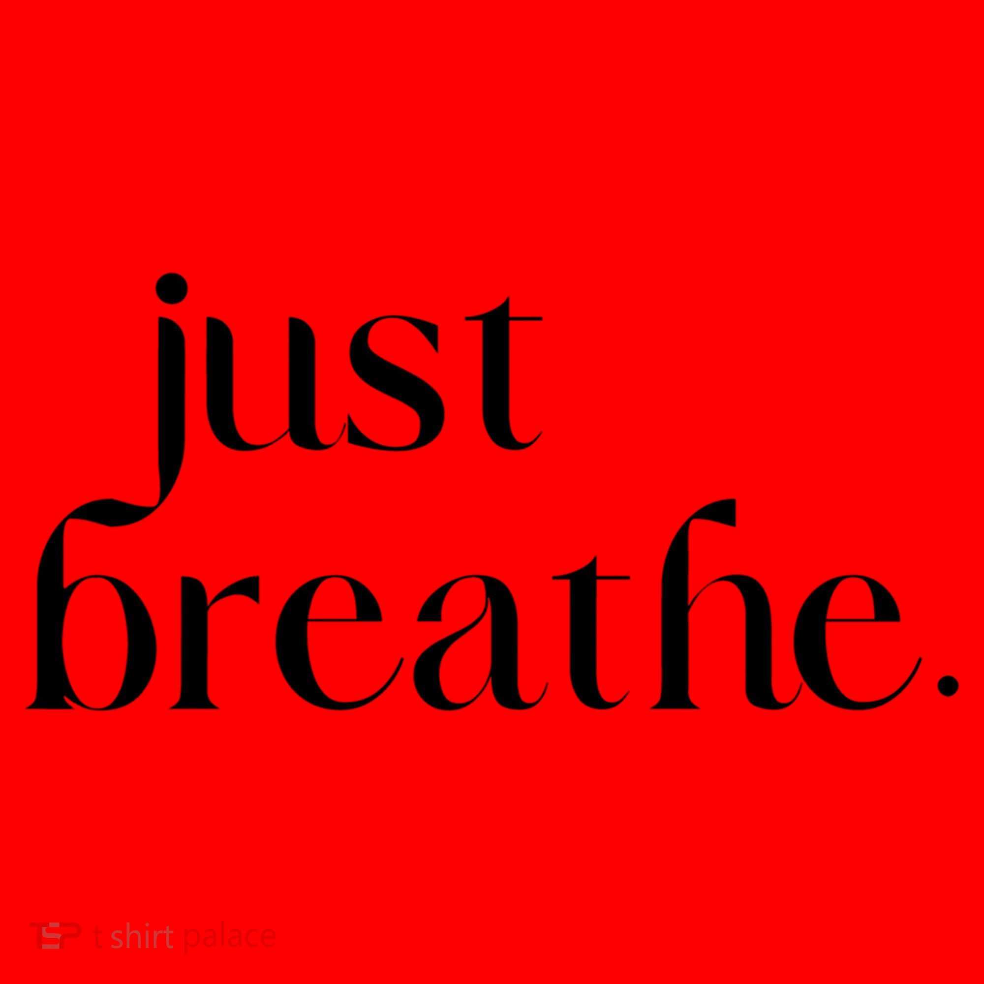 Just Breathe Cute Graphic Mindfulness Meditation Yoga Funny Gift Santa Hat