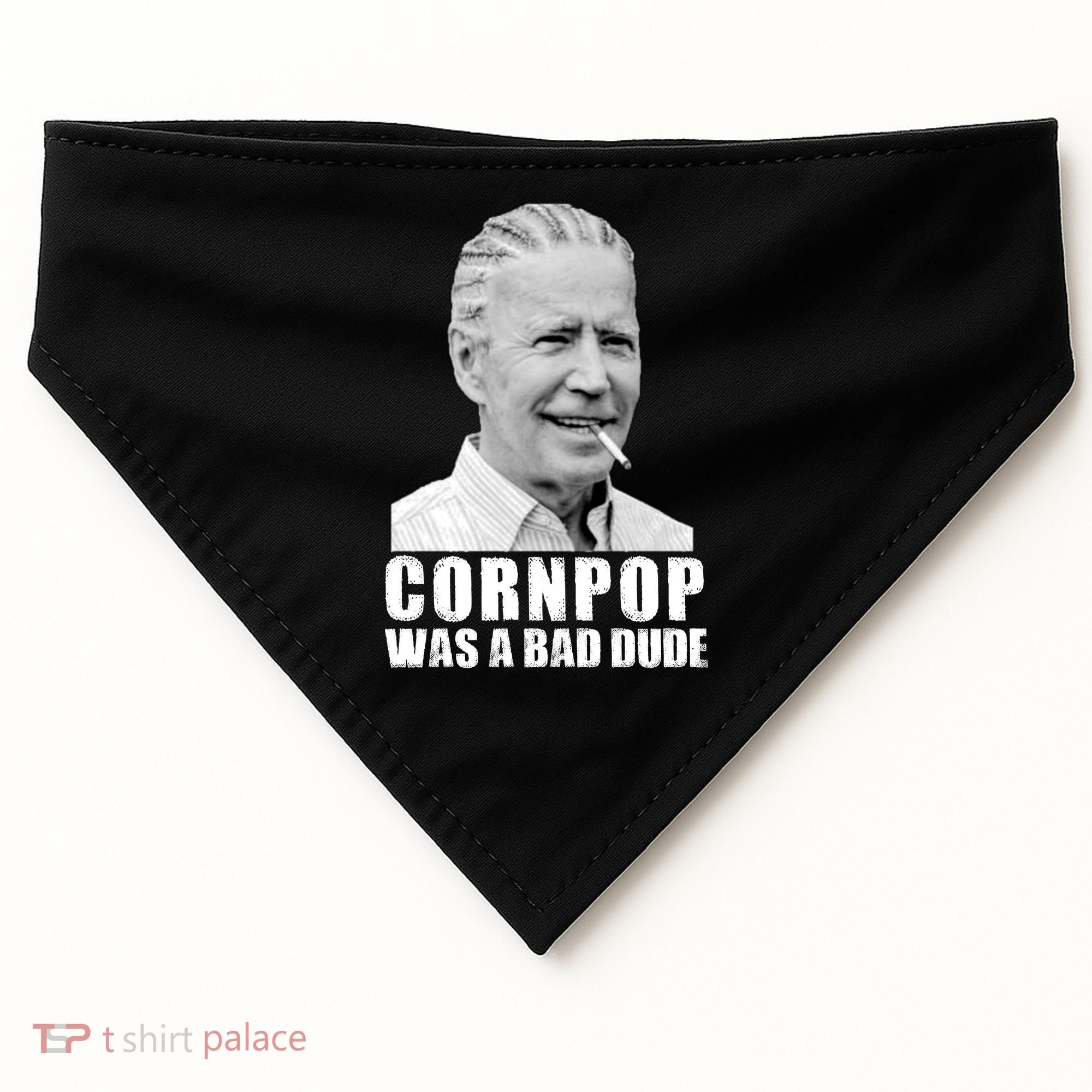 Joe Biden Cornpop Was A Bad Dude USA-Made Doggie Bandana
