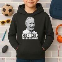 Joe Biden Cornpop Was A Bad Dude Kids Hoodie thumb 2