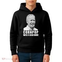 Joe Biden Cornpop Was A Bad Dude Kids Hoodie thumb 4
