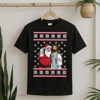 Jingle Bros Christmas Drinking Party Santa Jesus Rum Lovers T-Shirt thumb 2