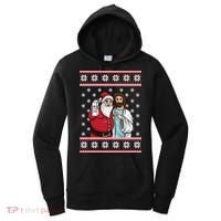 Jingle Bros Christmas Drinking Party Santa Jesus Rum Lovers Women's Hoodie thumb 0