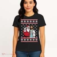 Jingle Bros Christmas Drinking Party Santa Jesus Rum Lovers Women's T-Shirt thumb 4