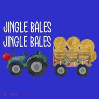 Jingle Bales Christmas Tree Tractor Farmer Farming Family Gift Women's Tank Top thumb 5