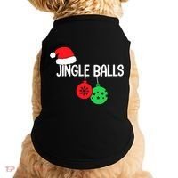 Jingle Balls Christmas  Matching Couple Chestnuts Doggie Tank thumb 0