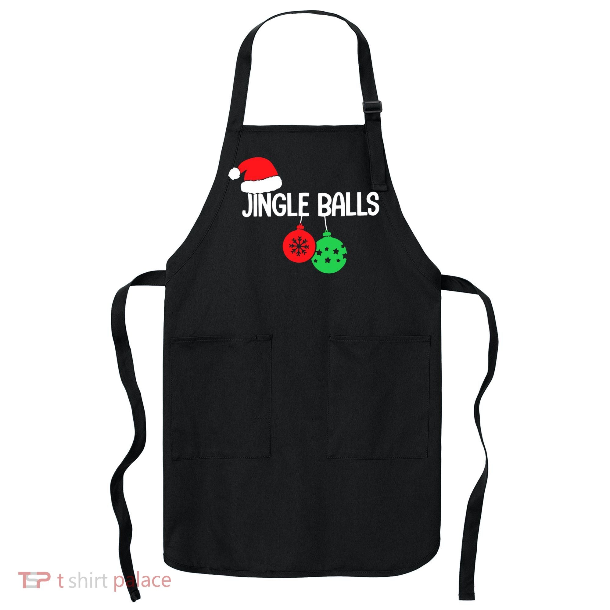 Jingle Balls Christmas  Matching Couple Chestnuts Apron