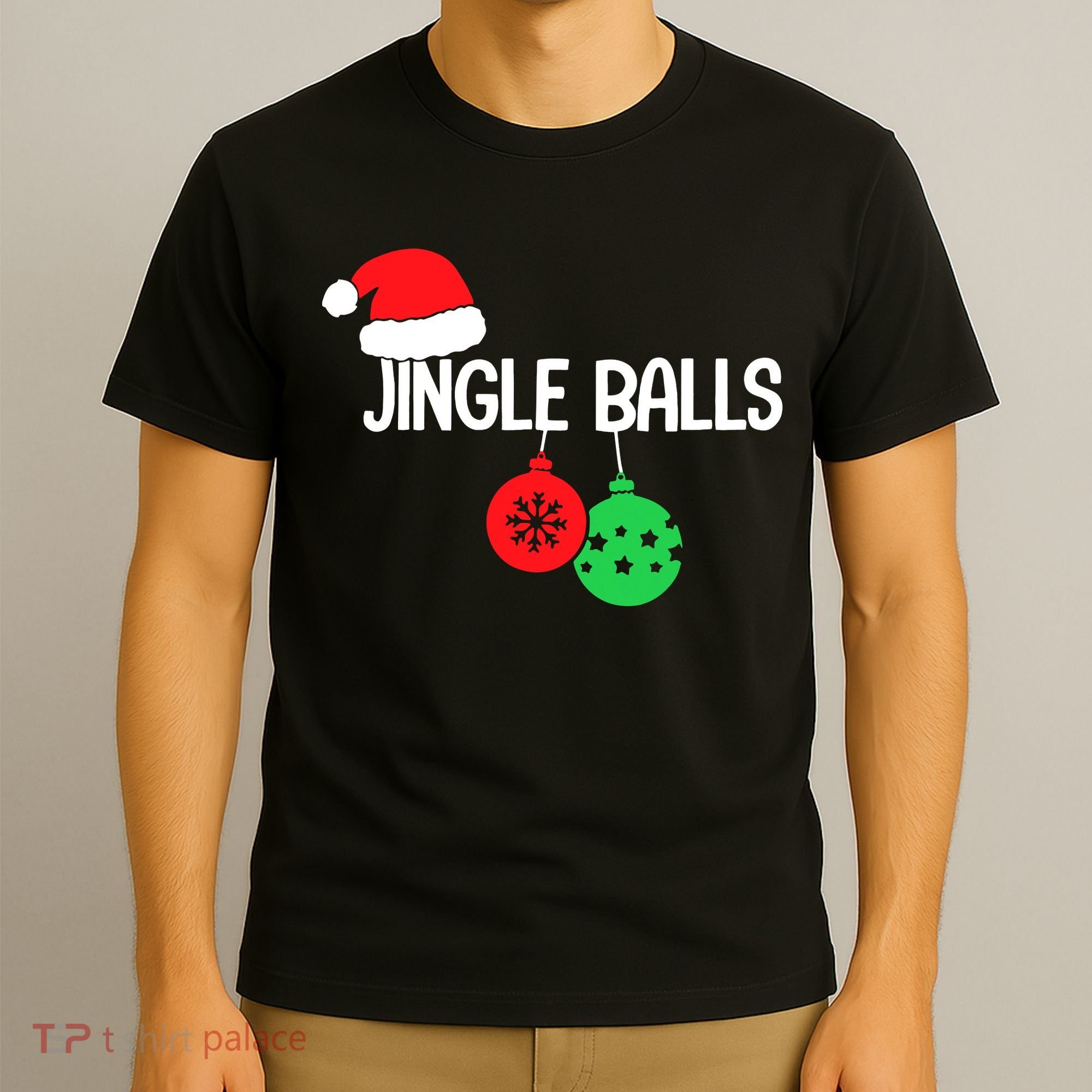Jingle Balls Christmas  Matching Couple Chestnuts T-Shirt
