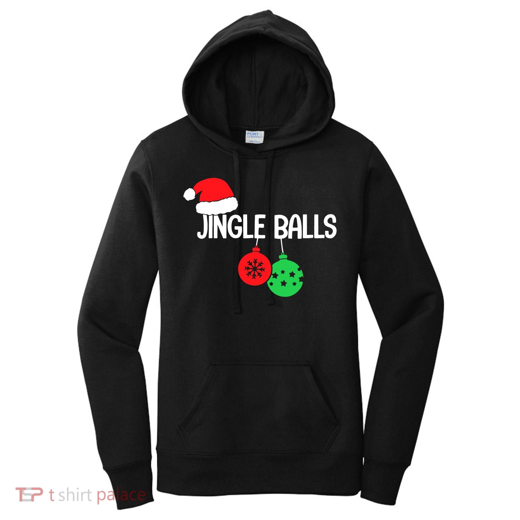 Jingle Balls Christmas  Matching Couple Chestnuts Women's Hoodie