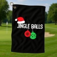 Jingle Balls Christmas  Matching Couple Chestnuts Golf Towel thumb 1