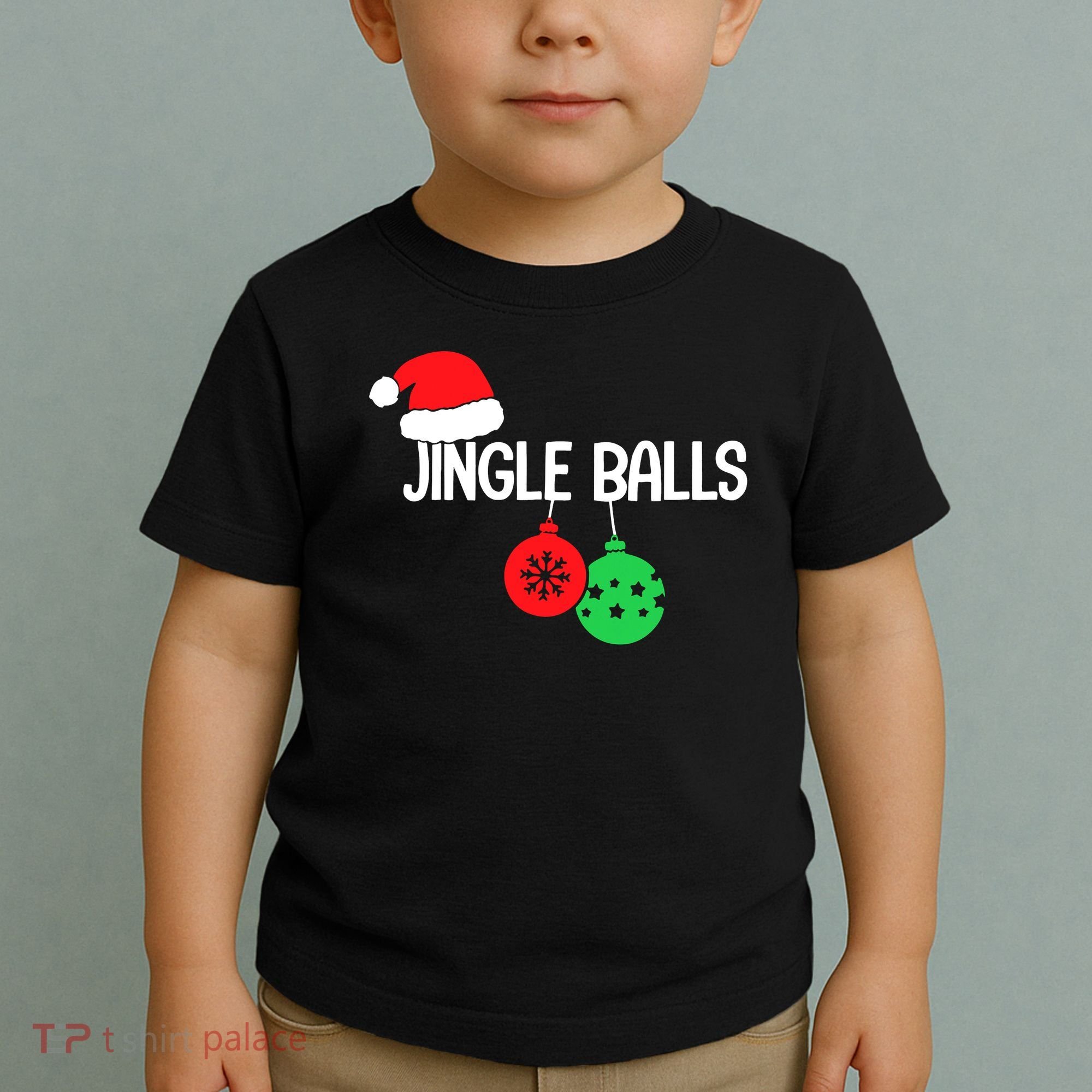 Jingle Balls Christmas  Matching Couple Chestnuts Toddler T-Shirt