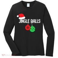 Jingle Balls Christmas  Matching Couple Chestnuts Women's Long Sleeve Shirt thumb 0