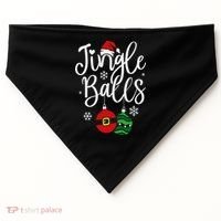 Jingle Balls Christmas Chest Nuts Matching Couple Chestnuts USA-Made Doggie Bandana thumb 0