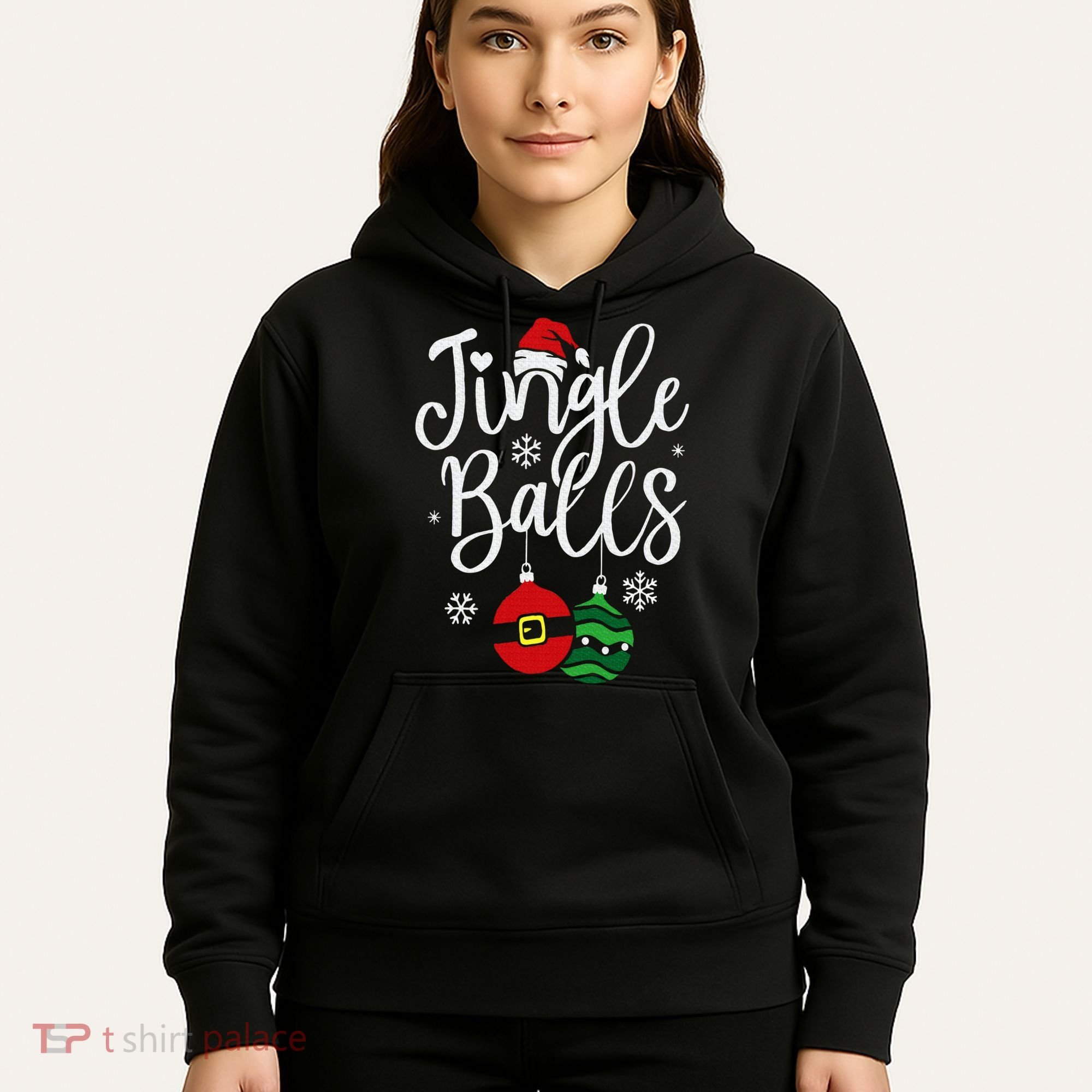 Jingle Balls Christmas Chest Nuts Matching Couple Chestnuts Hoodie