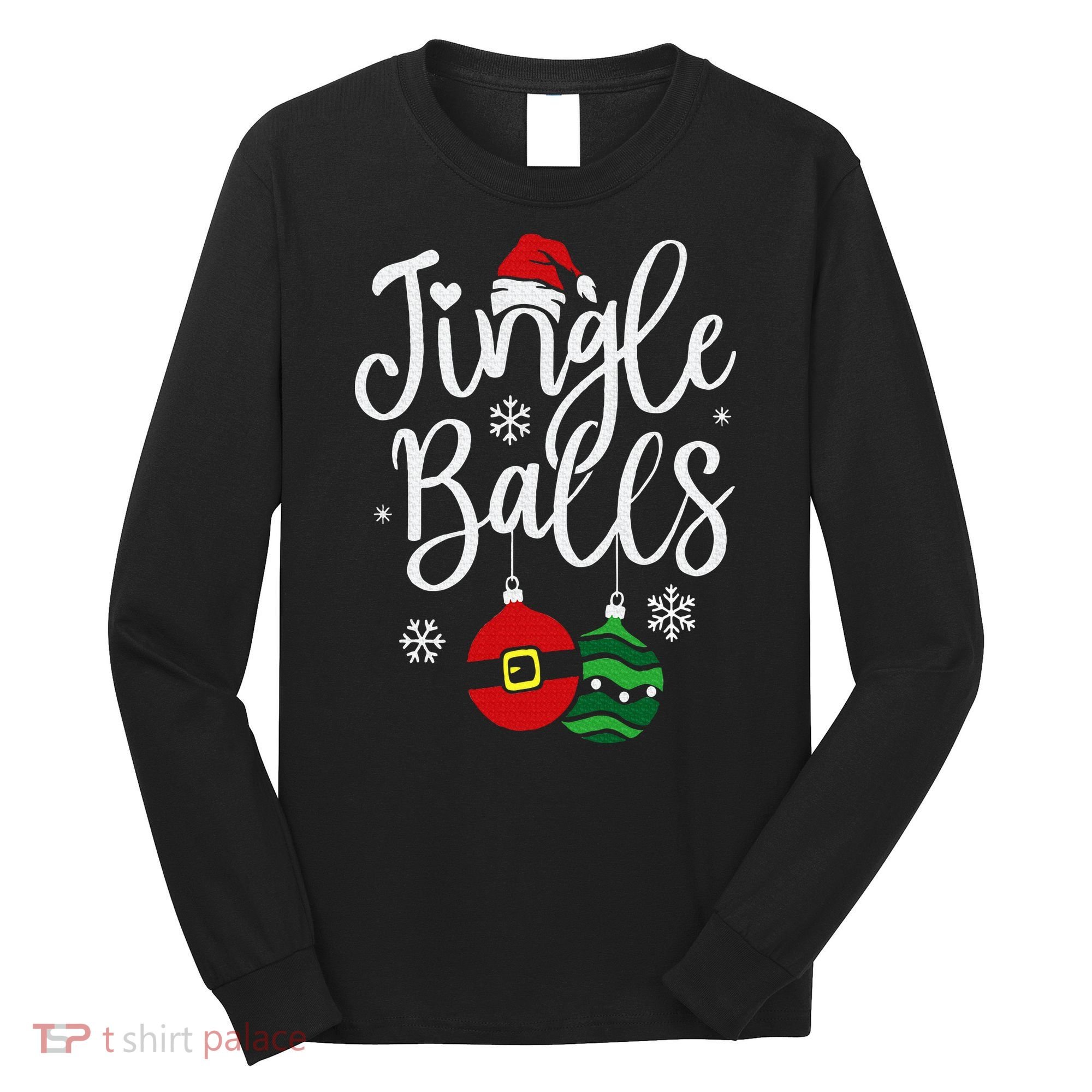 Jingle Balls Christmas Chest Nuts Matching Couple Chestnuts Long Sleeve Shirt