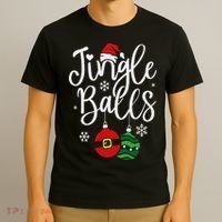 Jingle Balls Christmas Chest Nuts Matching Couple Chestnuts T-Shirt thumb 3
