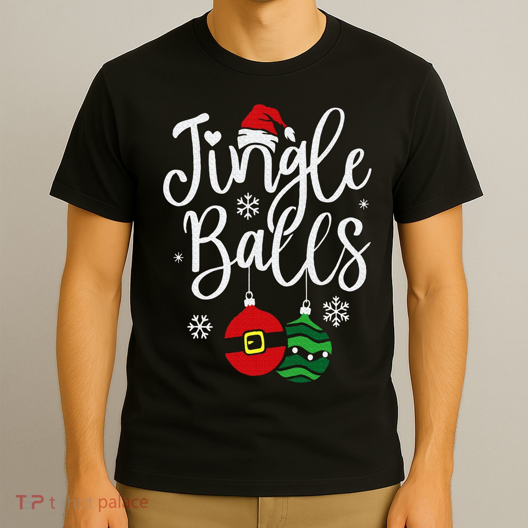 Jingle Balls Christmas Chest Nuts Matching Couple Chestnuts T-Shirt