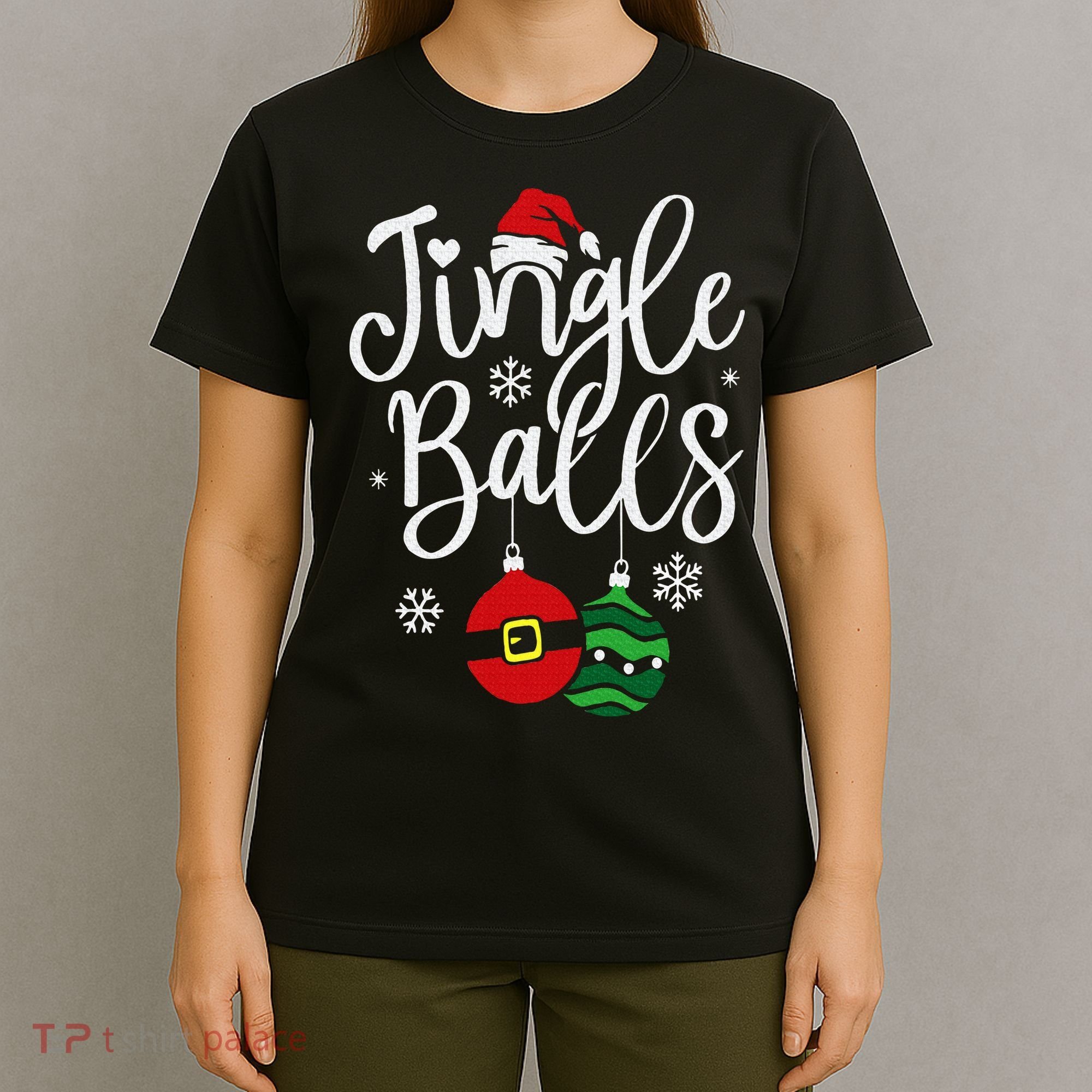 Jingle Balls Christmas Chest Nuts Matching Couple Chestnuts T-Shirt