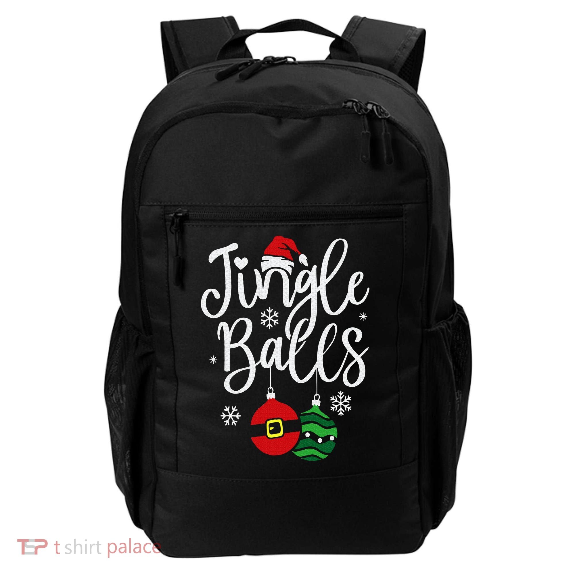 Jingle Balls Christmas Chest Nuts Matching Couple Chestnuts Backpack
