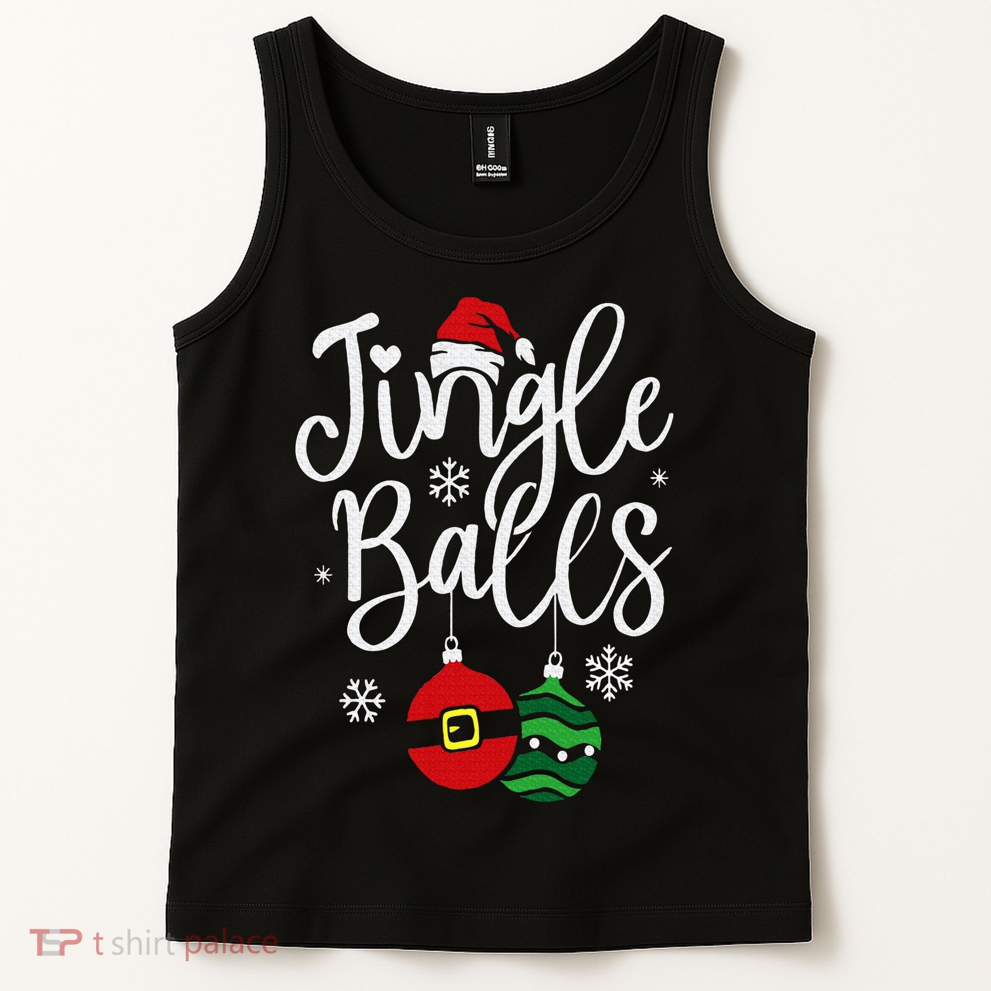 Jingle Balls Christmas Chest Nuts Matching Couple Chestnuts Tank Top
