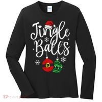 Jingle Balls Christmas Chest Nuts Matching Couple Chestnuts Women's Long Sleeve Shirt thumb 0