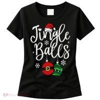 Jingle Balls Christmas Chest Nuts Matching Couple Chestnuts Women's T-Shirt thumb 0