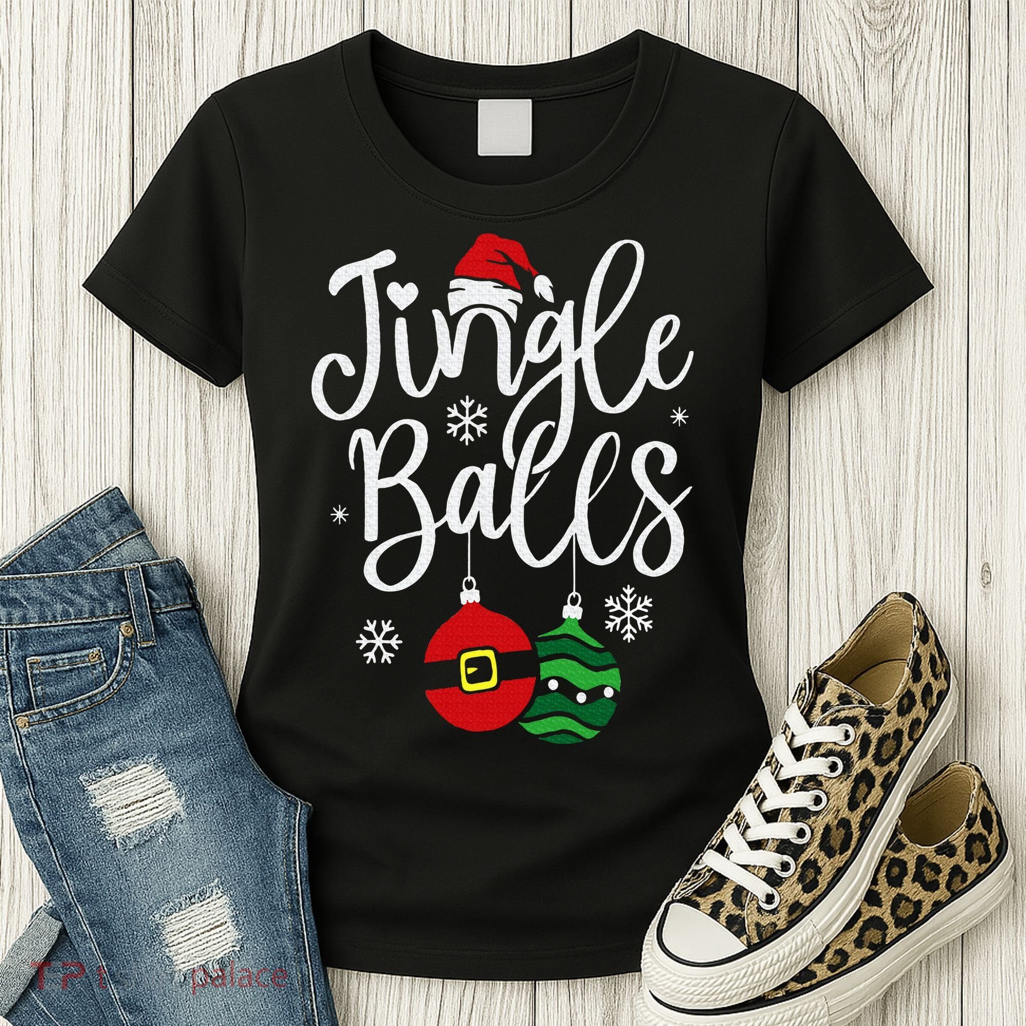 Jingle Balls Christmas Chest Nuts Matching Couple Chestnuts Women's T-Shirt