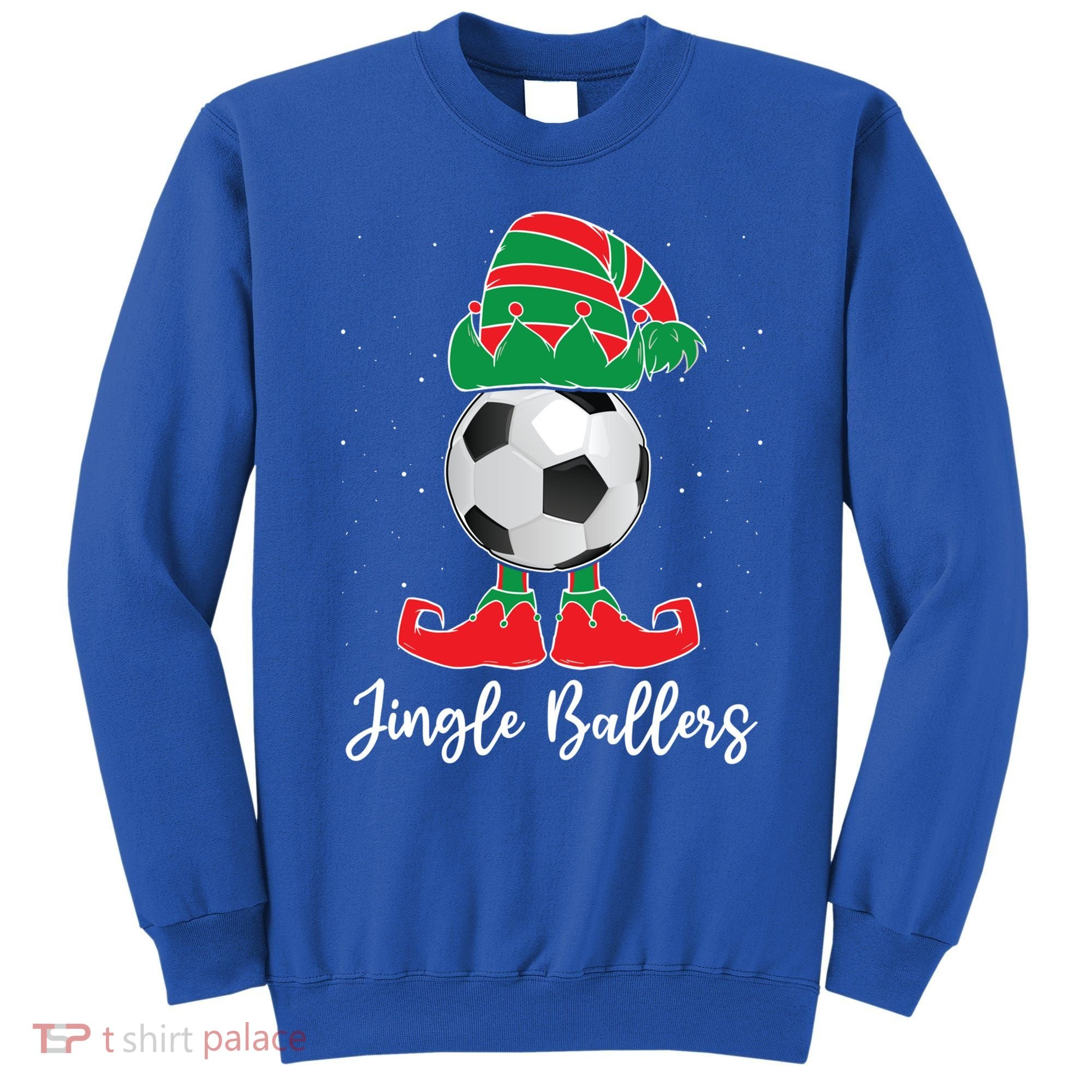 Jingle Ballers Christmas Soccer Ball Xmas Elf Squad Holiday Gift Sweatshirt