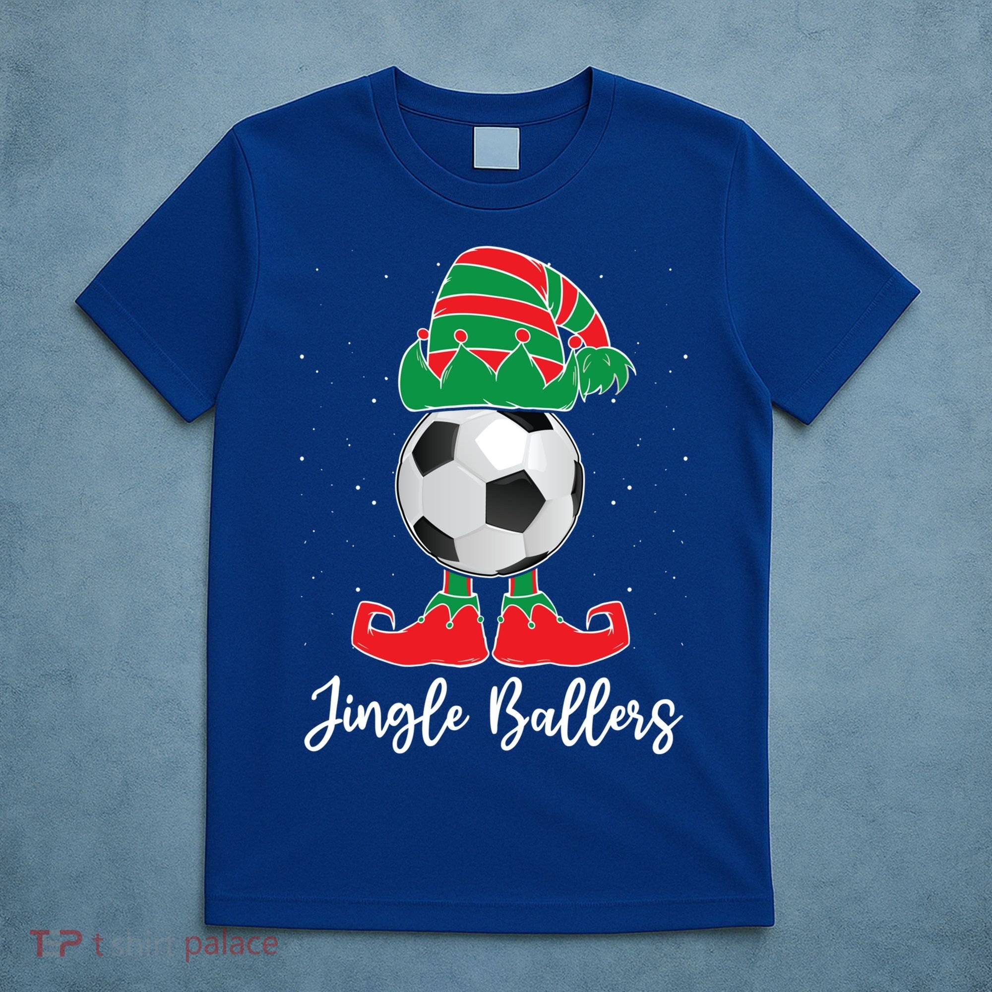 Jingle Ballers Christmas Soccer Ball Xmas Elf Squad Holiday Gift T-Shirt