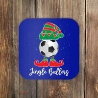 Jingle Ballers Christmas Soccer Ball Xmas Elf Squad Holiday Gift Coaster thumb 0