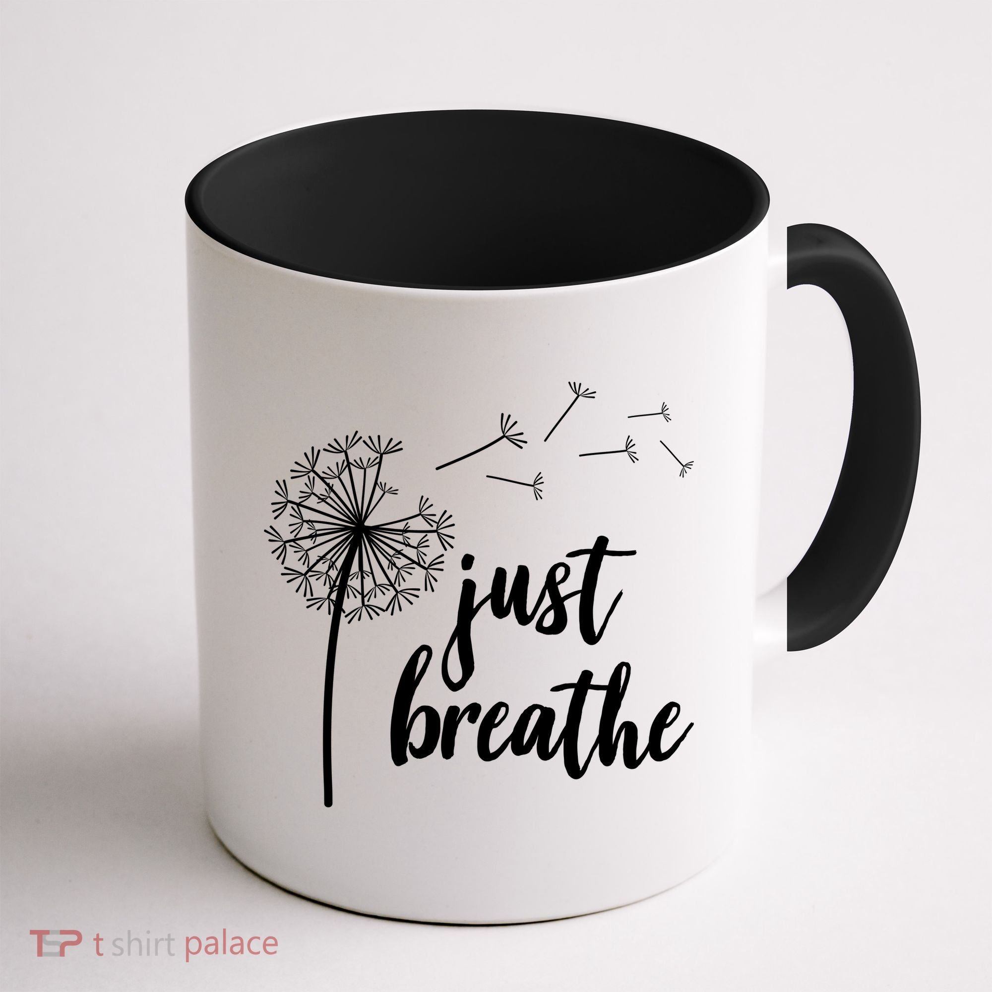Just Breathe Dandelion Mental Health Coffee Mug