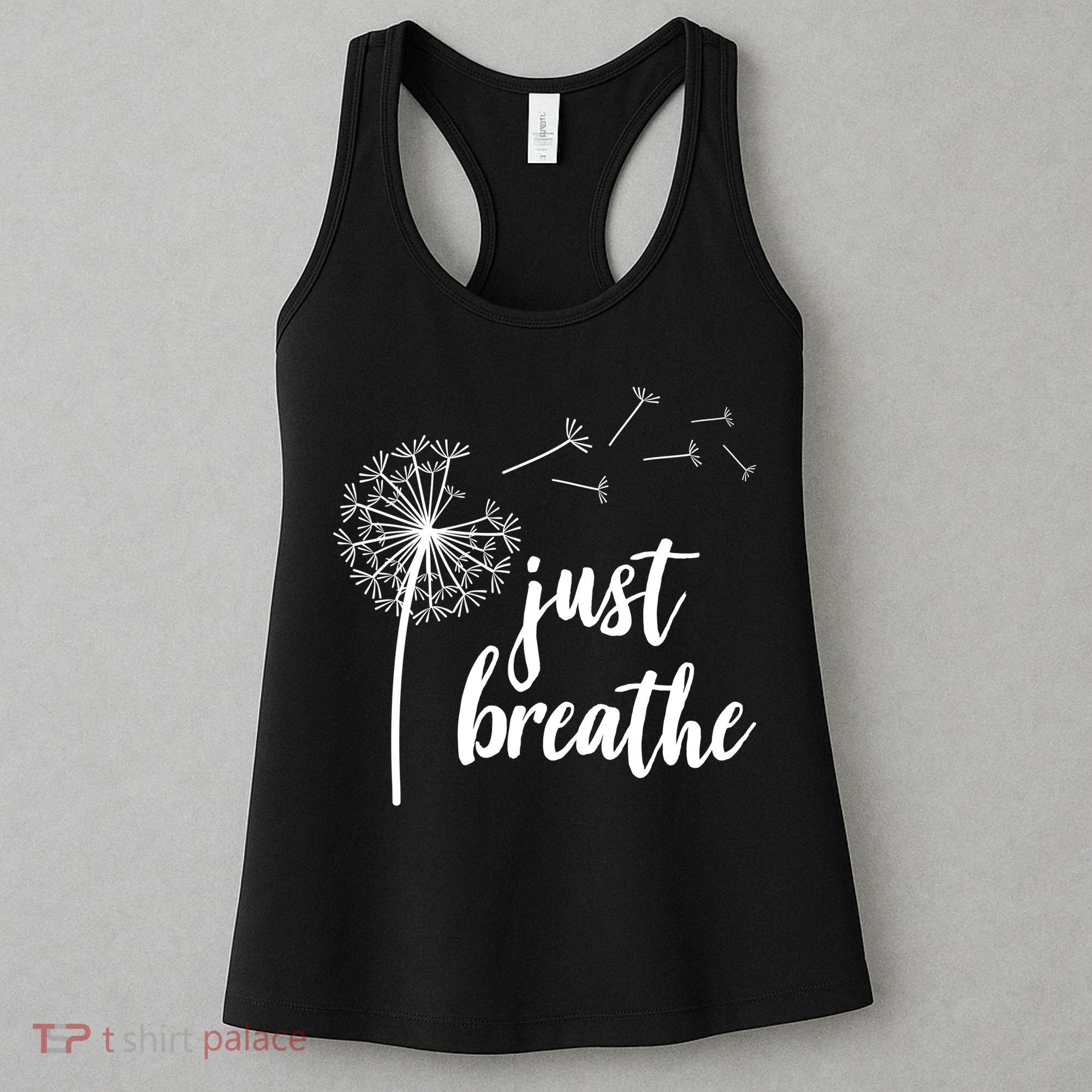 Just Breathe Dandelion Mental Health Women's Tank Top