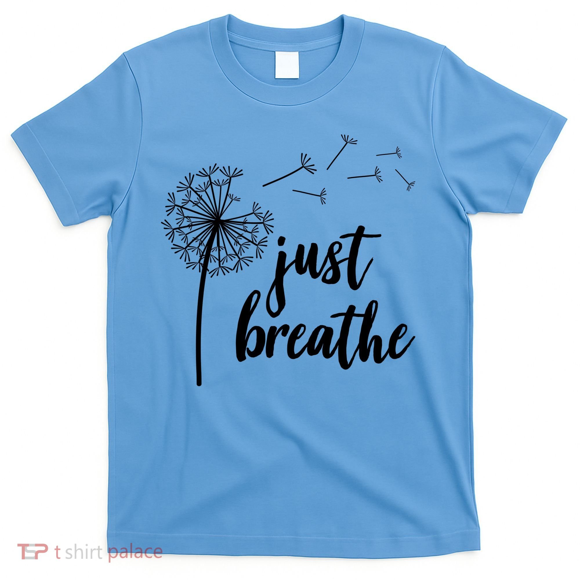 Just Breathe Dandelion Mental Health T-Shirt