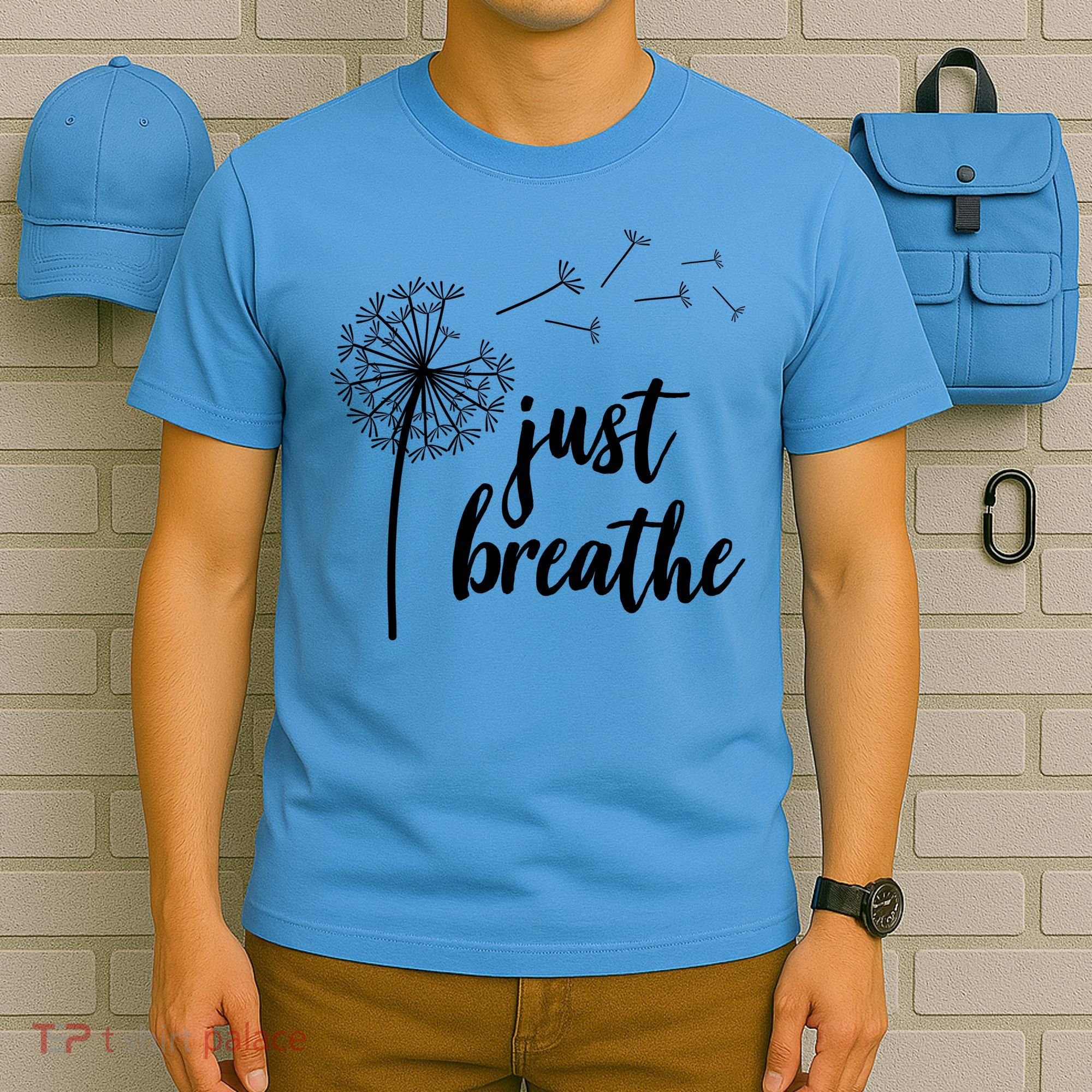 Just Breathe Dandelion Mental Health T-Shirt