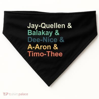 Jayquellen & Balakay & Deenice & Aaron & Timothee USA-Made Doggie Bandana