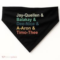 Jayquellen & Balakay & Deenice & Aaron & Timothee USA-Made Doggie Bandana thumb 0