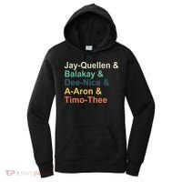 Jayquellen & Balakay & Deenice & Aaron & Timothee Women's Hoodie thumb 0