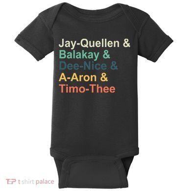 Jayquellen & Balakay & Deenice & Aaron & Timothee Baby Bodysuit