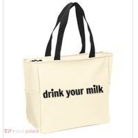 Drink Your Milk Daily Funny Meme Tote Bag thumb 2