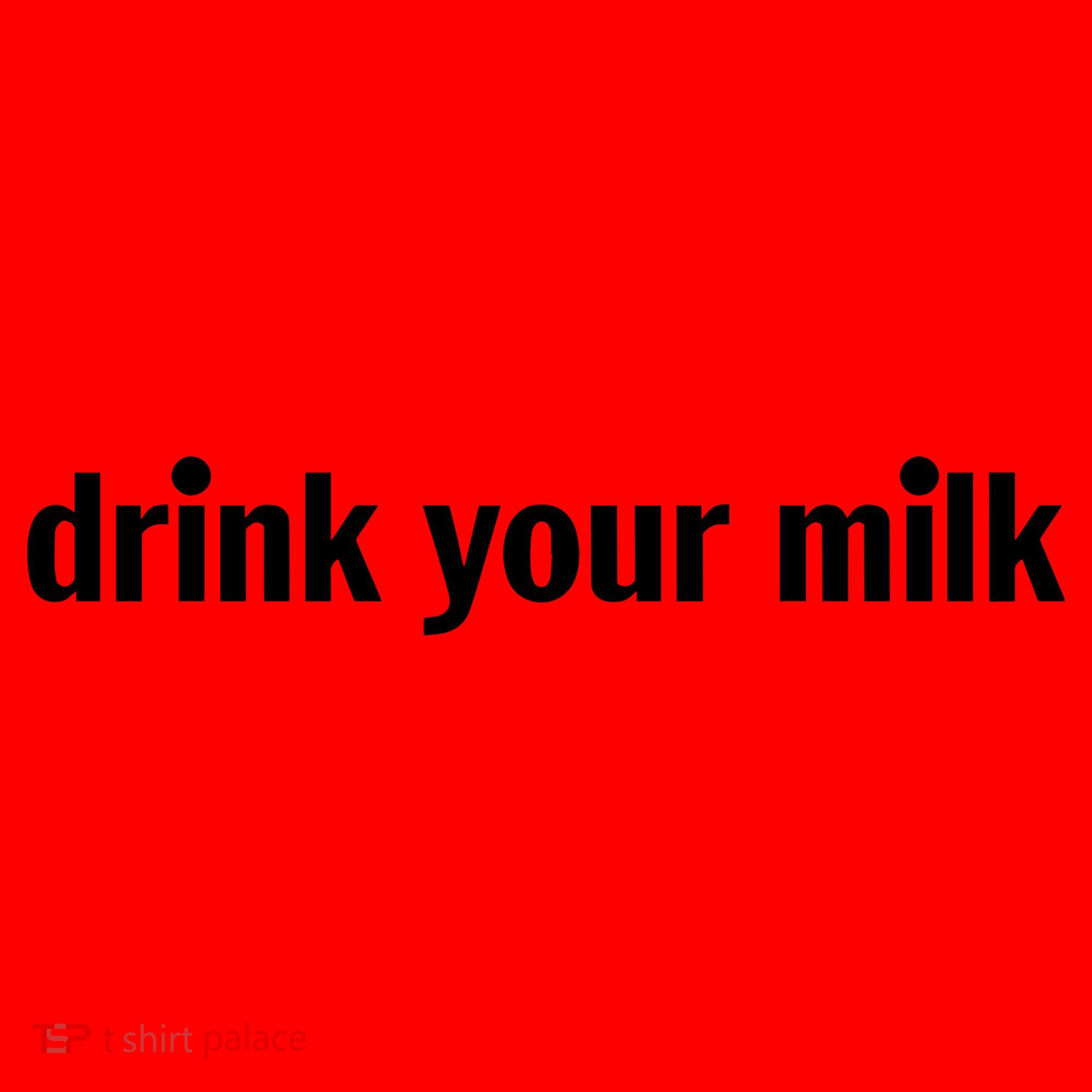 Drink Your Milk Daily Funny Meme Santa Hat