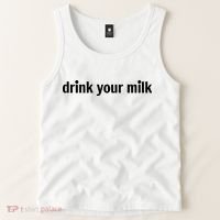 Drink Your Milk Daily Funny Meme Tank Top thumb 2