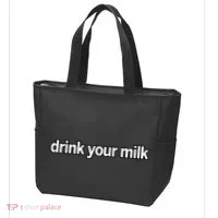 Drink Your Milk Funny Slogan Tote Bag thumb 3