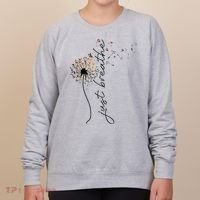 Just Breathe Dandelion And Buterflies Summer Top Women's Sweatshirt thumb 0