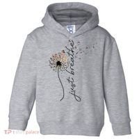 Just Breathe Dandelion And Buterflies Summer Top Toddler Hoodie thumb 0