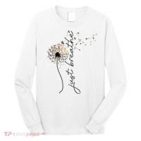 Just Breathe Dandelion And Buterflies Summer Top Long Sleeve Shirt thumb 0
