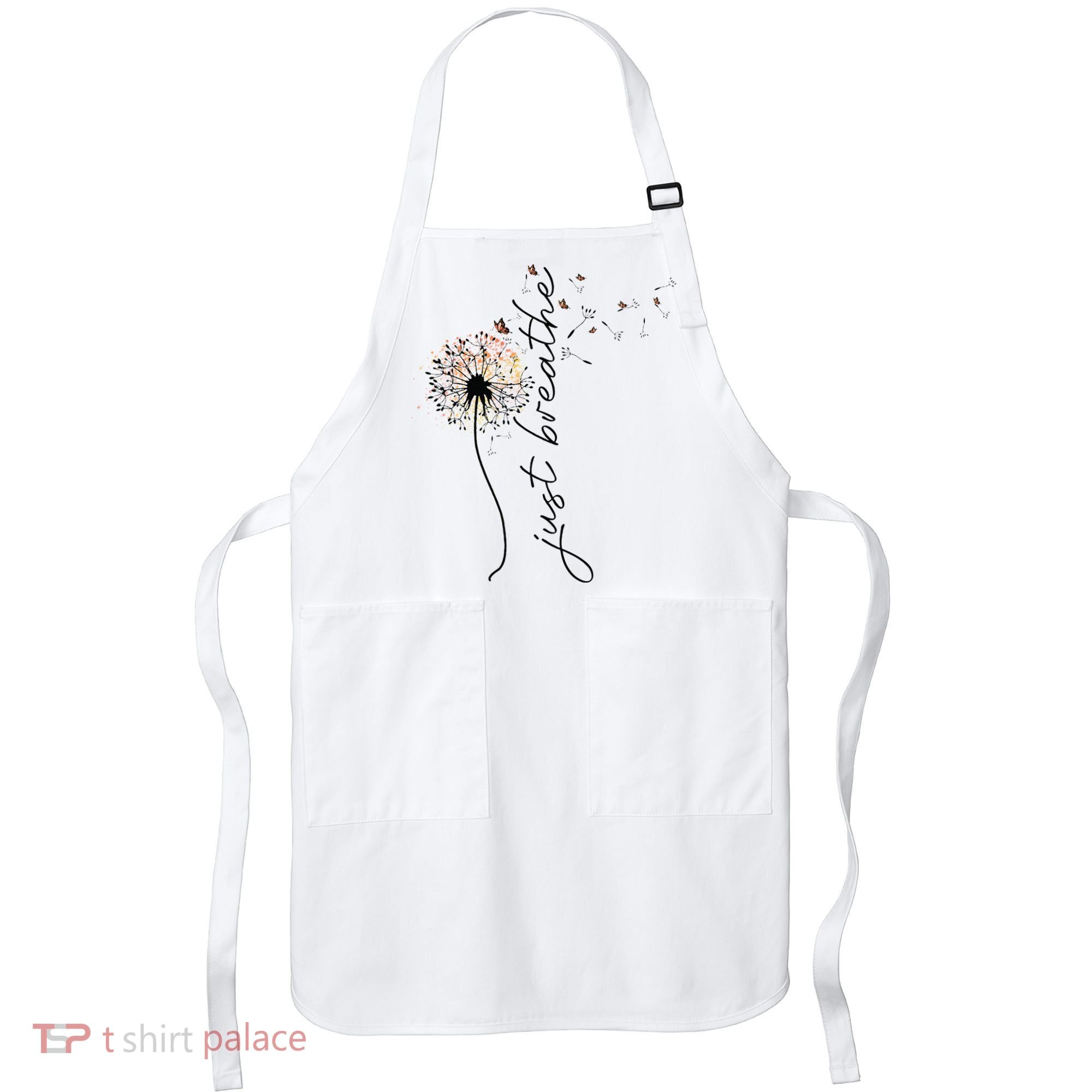 Just Breathe Dandelion And Buterflies Summer Top Apron